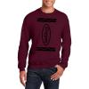 Veracco Crayon Box Halloween Costumes Crewneck Sweatshirt Long Sleeve | Funny Cool Graphic tee idea | for Men Women Maroon view 1