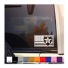 2nd Infantry Patch in US Flag Vinyl Decal (White, 8" Wide) view 1
