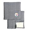 Northwest NFL Pittsburgh Steelers Unisex-Adult Cable Sweater Knit Sherpa Throw Blanket, 50" x 60", Team Colors view 2