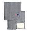 Northwest NFL New England Patriots Unisex-Adult Cable Sweater Knit Sherpa Throw Blanket, 50" x 60", Team Colors view 2
