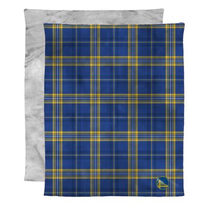 Northwest NBA Golden State Warriors Micro Mink Plush Fleece Throw Blanket, 48" x 60", Team Colors