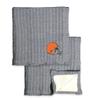 Northwest NFL Cleveland Browns Unisex-Adult Cable Sweater Knit Sherpa Throw Blanket, 50" x 60", Team Colors view 2