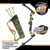 NKOK Realtree Jr. Compound Bow Set; PVC Tipped Suction Cup Arrows Can Be Propelled Up to 40 Feet; 3 Arrows and Target; Red LED Scope; Age 6+ view 2