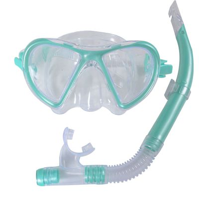 Anti-Fog Scuba Diving Mask, Adult Panoramic Wide View Diving Goggle, Easy Breathing and Professional Snorkelling Gear for Scuba Diving, Snorkeling, Swimming-Green