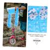 ABOOFAN 1 Set Bike Streamers Handle Grips with Basket Blue for Bicycle Handlebar Grips Cover Scooters Road Bike Cycling Decorations view 3