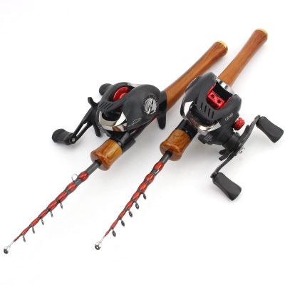 1.68M1.85M Fishing Rod Reel Set, Carbon Fiber Telescopic Casting Fishing Rod and Casting Reel Set, Stick Roll Combo Beginner Fishing Rod for Bass Fishing ZYHYD