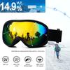 AVV OTG Ski Goggles for Men Women With Anti-Fog Dual Layer lens, UV400 Snow Goggle for Snowboarding Snowmobiling Skating view 2