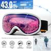 AVV OTG Ski Goggles for Men Women With Anti-Fog Dual Layer lens, UV400 Snow Goggle for Snowboarding Snowmobiling Skating view 2