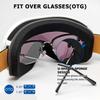 AVV OTG Ski Goggles for Men Women With Anti-Fog Dual Layer lens, UV400 Snow Goggle for Snowboarding Snowmobiling Skating view 3