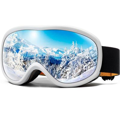AVV OTG Ski Goggles for Men Women With Anti-Fog Dual Layer lens, UV400 Snow Goggle for Snowboarding Snowmobiling Skating