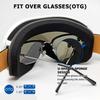 AVV OTG Ski Goggles for Men Women With Anti-Fog Dual Layer lens, UV400 Snow Goggle for Snowboarding Snowmobiling Skating view 3