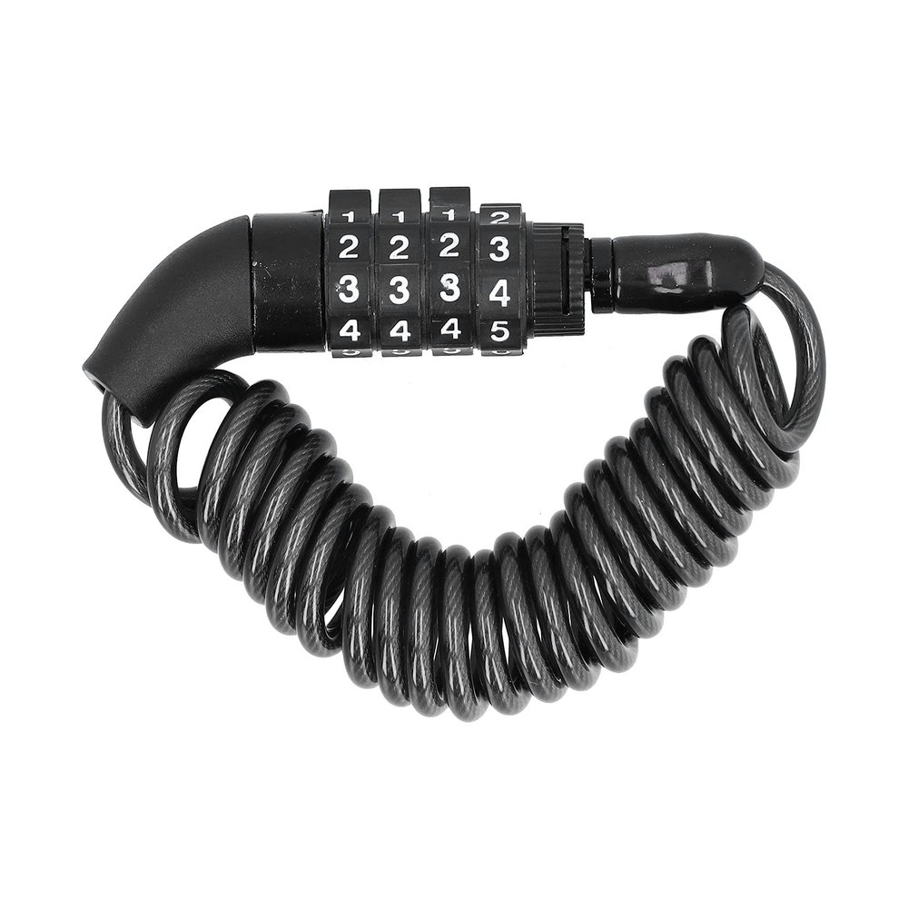 Bike Lock Cable Helmet Cable Lock 4 Digit Password AntiTheft Multifunctional Mini Portable Combination Lock for Motorcycle