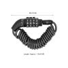 Bike Lock Cable Helmet Cable Lock 4 Digit Password AntiTheft Multifunctional Mini Portable Combination Lock for Motorcycle view 3