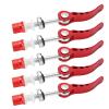 SUNGOOYUE Seat Post Clamp, 5Pcs Aluminum Alloy Quick Release Seatpost Clamps Pipe Clamp Fixed Gear for Road Bikes(Red) view 1