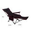 Compact Beach Chair Folding Chair, Adjustable Camping Chair, with Headrest, Storage Bag, Suitable for Camping, Beach, Courtyard (Color : D) view 2
