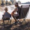 Compact High-Back Folding Chair with Side Pockets Folding Camping Chair Net Weight 5.7 Pounds-Indoor Camping Trip Beach Picnic (Color : B) view 3