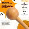 Baseball Hammer, Baseball Softball Glove Mallet, One-Piece Mallet, Baseball Glove Shaping Hammer with 2Pcs Baseball Lock, Glove Mallet 12inch 11inch view 2