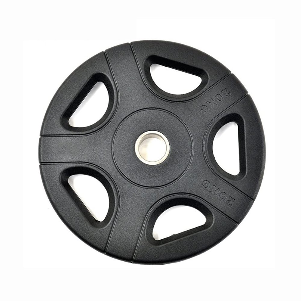 YKHB 5.5lbs/11lbs/22lbs/33lbs/44lbs Weight Plates,5-Hole Grip Plates,cast Iron Barbell Plates,for Weight Lifting Training (Size : 20kg/44lbs2)