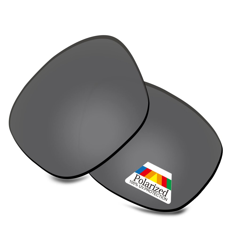 Bwake Replacement Lenses for Oakley Sanctuary Sunglasses OO4116 - Dark Black POLARIZED