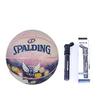 Spalding Flight Nighfall Sports Outdoor Basketball Size 7 for Men - Adult Basketball Brick Premium Cover Printed Basketball Professional Match & Training Basketball with Air Pump view 1