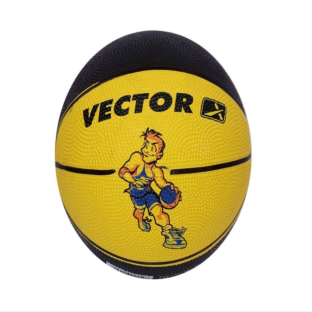 Vector X Cartoon Print Basketball for Kids Children Size 3 Rubber Basketball for Boys & Girls School Home Indoor Outdoor Kid Boys Small Size 3 Basketball