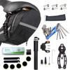 HHLC Bicycle Tire Pump, Bike Repair Tool Kits Saddle Bag, Patches, 11 in 1 Multi Function Tool, Lever, Link Plier, Missing for Road Mountain BMX , Chain Breaker Splitter view 1