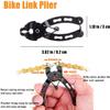 HHLC Bicycle Tire Pump, Bike Repair Tool Kits Saddle Bag, Patches, 11 in 1 Multi Function Tool, Lever, Link Plier, Missing for Road Mountain BMX , Chain Breaker Splitter view 3