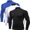 2/3 Pack Men's Compression Shirts Long Sleeve Workout Shirts Mock Turtleneck Athletic Base Layer Active Undershirts Tops view 1