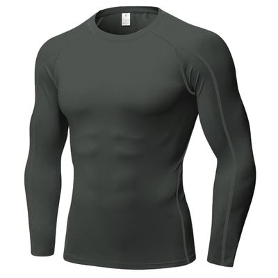 Men's Compression Shirts Long Sleeve, Base-Layer Quick Dry Workout T Shirts Sports Running Tops for Gym
