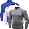 2/3 Pack Men's Compression Shirts Long Sleeve Workout Shirts Mock Turtleneck Athletic Base Layer Active Undershirts Tops view 1