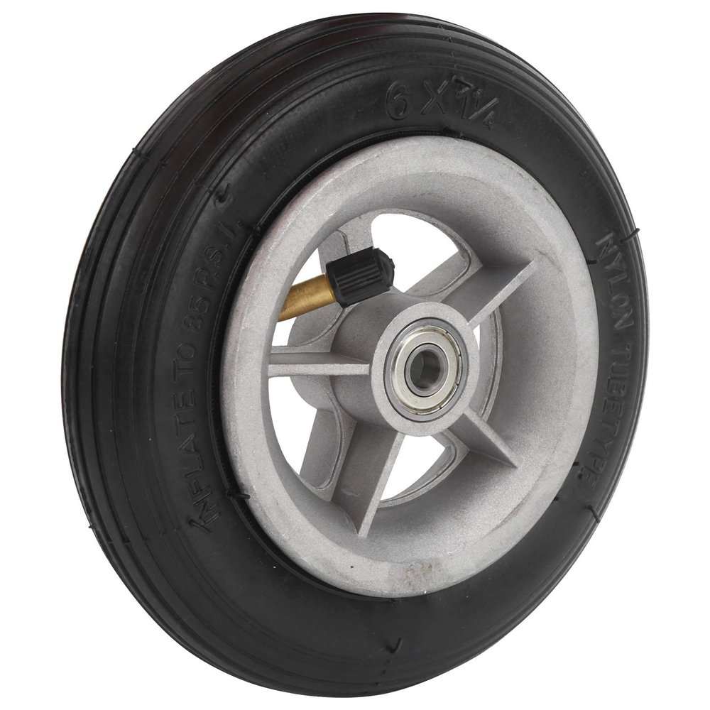 Scooter tire with hub, 6x1 1/4 6 inch rubber wheel Wear- wheel Electric scooter inflatable rubber tire