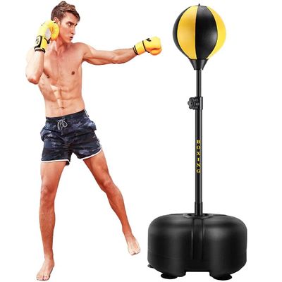 Punching Bag Stand,Reflex Boxing Bag with Suction Cup Height Adjustable Speed Ball with Hand Pump,reestanding Training Target for Kickboxing, Martial Arts, MMA