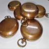 Antique Brown Finish Compass Set of 6 Brass Pocket Push Button Compass Nautical Navigation Compass Collectible and Decoration Item Gifts by Ascent Gifts. view 2