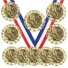 10 Pack of Cross Country Running Gold Medals Trophy Award with Neck Ribbons SM view 1