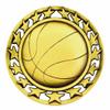 10 Pack of Basketball Gold Medals Trophy Award with Neck Ribbons SM view 2