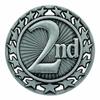 10 Pack of 2nd Place Silver Medals Trophy Award with Neck Ribbons SM view 2
