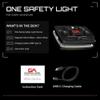 Guardian Angel Elite Safety Light - Red/Yellow Front & Red/Yellow Rear view 4