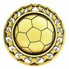 10 Pack of Soccer Gold Medals Trophy Award with Neck Ribbons SM view 2