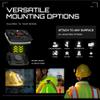 Guardian Angel Elite Series Safety Light, Beacon Device (Green Front & Green Rear) Rechargeable, Magnetic, Hands-Free Wearable, Mountable LED Light for Construction, Roadside, Towing, Industrial TEE view 3