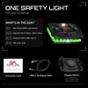 Guardian Angel Elite Series Safety Light, Beacon Device (Green Front & Green Rear) Rechargeable, Magnetic, Hands-Free Wearable, Mountable LED Light for Construction, Roadside, Towing, Industrial TEE view 4