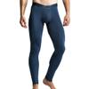 Ouruikia Men's Thermal Underwear Thermal Bottoms Magnetic Thermal Pants Modal Base Layer Bottoms Long Johns Pants (Navy, Large) view 1