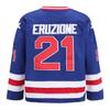 YWIES Hockey Jersey of USA 1980 Olympic Team Jerseys #21 Mike Eruzione Stitched Letters and Numbers Blue S-XXXL view 3