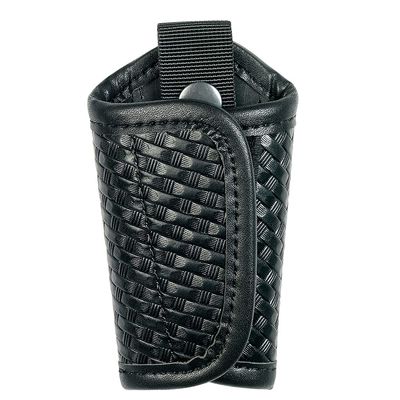 Basketwave Silent Key Holder for Duty Belt Basketweave Artificial Leather Durable Law Enforcement Police Tactical Silent Key Keeper Pouch (Basketweave Artificial Leather)