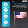 MARINE CITY American Flag for Boats  20 x 30 Inches Embroidered Stars and Double Stitched Sewn Stripes Polyester, Wind-Resistant Marine Flag for High-Speed Watercraft for Marines Boats view 3