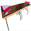 Beerpongtoss 2-in-1 Cornhole & Pong Table - 4x2Ft Boards, 8Ft Pong Table, 8 Bags, 6 Balls, 22 Cups, 2 Racks - Wood, USA Made view 2