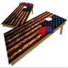 Beerpongtoss 2-in-1 Cornhole & Pong Table - 4x2Ft Boards, 8Ft Pong Table, 8 Bags, 6 Balls, 22 Cups, 2 Racks - Wood, USA Made view 3