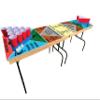 2-in-1 Cornhole & Pong Table - for College, Tailgate, Parties | Includes - 8FtPong Table, Cornhole Board Set 4x2Ft, (8) Cornhole Bags (22) Cups (6) Pong Balls & (2) Racks (Drinking Game) view 3