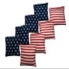 2-in-1 Cornhole & Pong Table - For College, Tailgate, Parties | Includes - 8FtPong Table, Cornhole Board Set 4x2Ft, (8)Cornhole Bags (22)Cups (6)Pong Balls & (2)Racks (American Flag Cornhole Bags) view 2