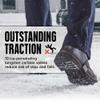 K1 Mid-Sole Ice Cleats for Men & Women - Rotatable Traction Aids For Winter Snow - High Profile - Black view 2