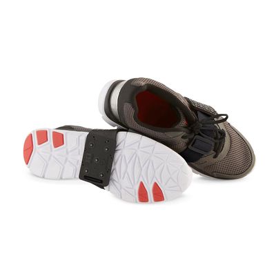 K1 Mid-Sole Ice Cleats - Rotatable Traction Aids For Flat Shoes - Indoor/Outdoor, Climbing, Driving - Slim Profile - Black